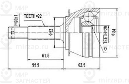 Запчасть AYWIPARTS AW1510015