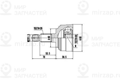 Запчасть AYWIPARTS AW1510017