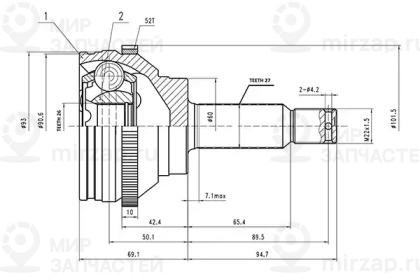 Запчасть AYWIPARTS AW1510020A