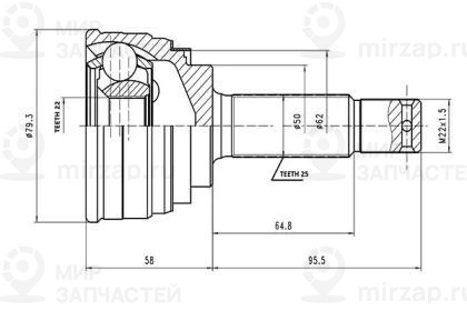 Запчасть AYWIPARTS AW1510035