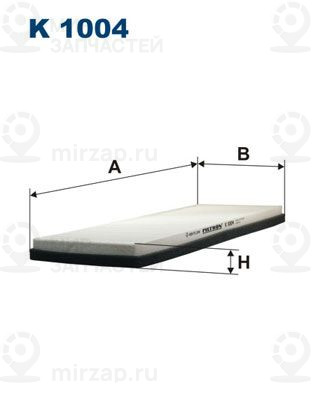 Фильтр, воздух во внутренном пространстве FILTRON K1004