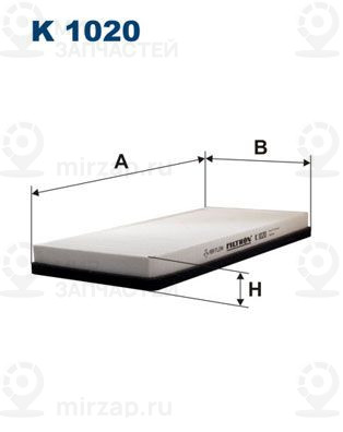 Запчасть FILTRON K1020