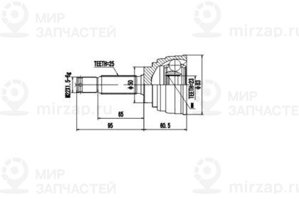 Запчасть AYWIPARTS AW1510041