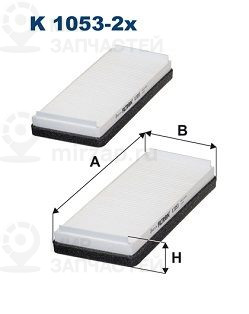 Фильтр, воздух во внутренном пространстве FILTRON K10532X