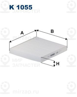 Фильтр, воздух во внутренном пространстве FILTRON K1055