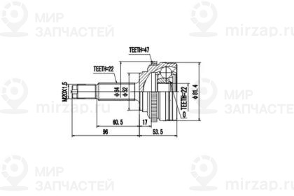 Запчасть AYWIPARTS AW1510056A