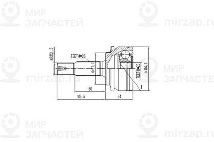 Запчасть AYWIPARTS AW1510062