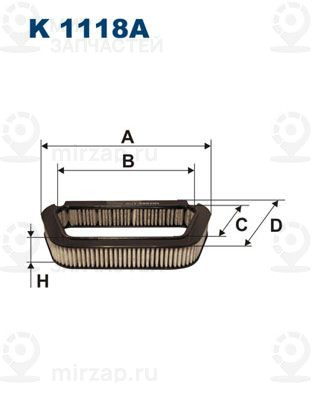 Запчасть FILTRON K1118A