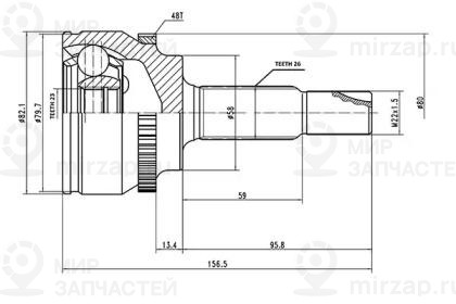 Запчасть AYWIPARTS AW1510070A