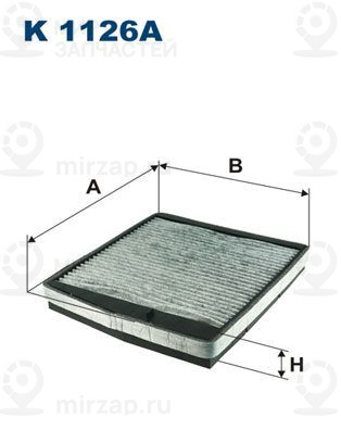 Фильтр, воздух во внутренном пространстве FILTRON K1126A