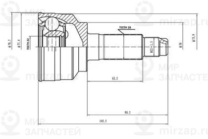 Запчасть AYWIPARTS AW1510074
