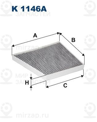 Фильтр, воздух во внутренном пространстве FILTRON K1146A