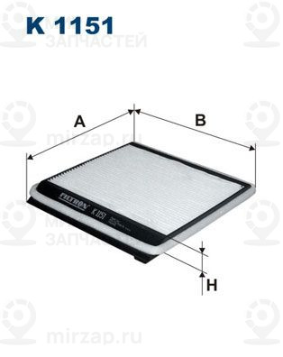 Запчасть FILTRON K1151