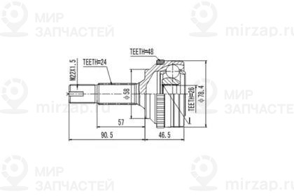 Запчасть AYWIPARTS AW1510082A