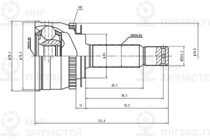 Запчасть AYWIPARTS AW1510085A