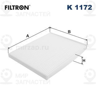 Фильтр, воздух во внутренном пространстве FILTRON K1172
