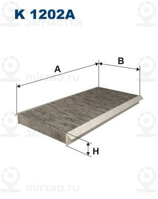 Фильтр, воздух во внутренном пространстве FILTRON K1202A