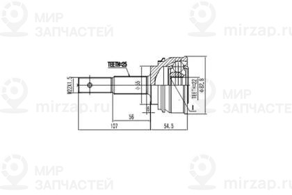 Запчасть AYWIPARTS AW1510095A