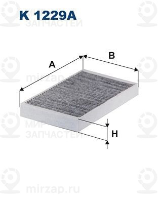 Фильтр, воздух во внутренном пространстве FILTRON K1229A