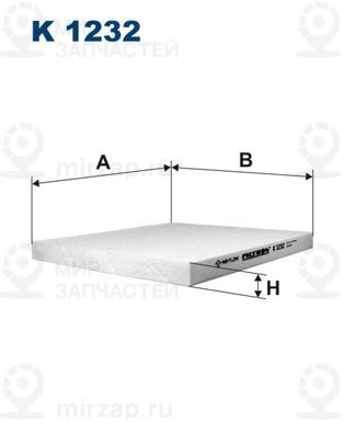 Запчасть FILTRON K1232