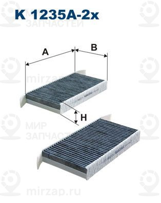 Фильтр, воздух во внутренном пространстве FILTRON K1235A2X