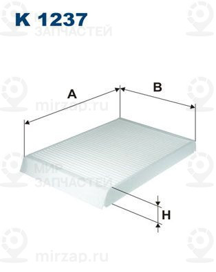 Запчасть FILTRON K1237