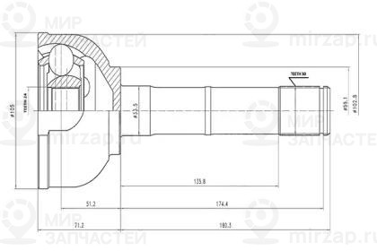 Запчасть AYWIPARTS AW1510110