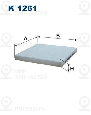 Фильтр, воздух во внутренном пространстве FILTRON K1261