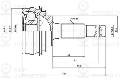 Запчасть AYWIPARTS AW1510116