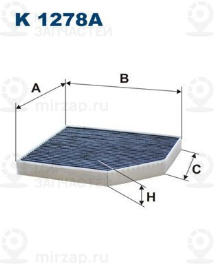 Фильтр, воздух во внутренном пространстве FILTRON K1278A