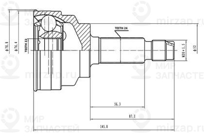 Запчасть AYWIPARTS AW1510119