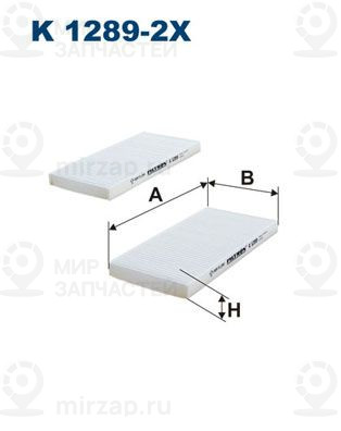 Фильтр, воздух во внутренном пространстве FILTRON K12892X