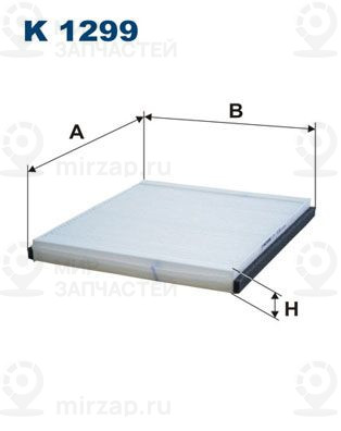Фильтр, воздух во внутренном пространстве FILTRON K1299
