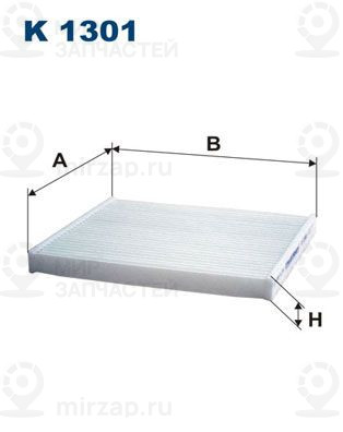 Фильтр, воздух во внутренном пространстве FILTRON K1301