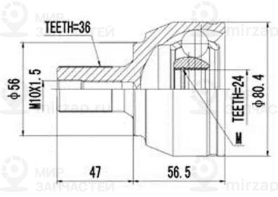 Запчасть AYWIPARTS AW1510124