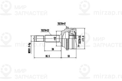 Запчасть AYWIPARTS AW1510130A