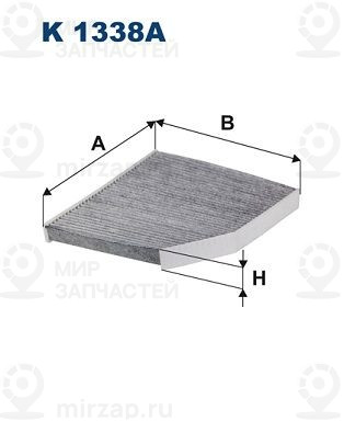 Фильтр, воздух во внутренном пространстве FILTRON K1338A