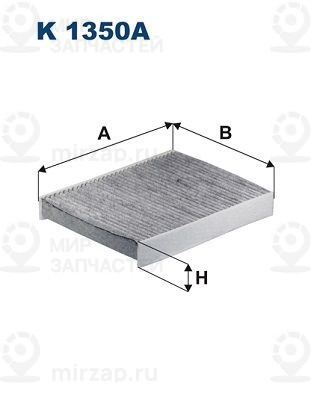 Фильтр, воздух во внутренном пространстве FILTRON K1350A