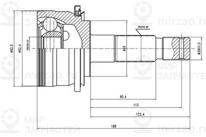 Запчасть AYWIPARTS AW1510138