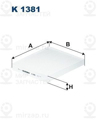 Запчасть FILTRON K1381