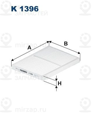 Фильтр, воздух во внутренном пространстве FILTRON K1396