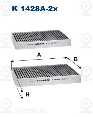 Фильтр, воздух во внутренном пространстве FILTRON K1428A2X