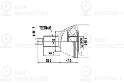 Запчасть AYWIPARTS AW1510148