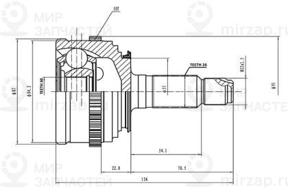 Запчасть AYWIPARTS AW1510152A