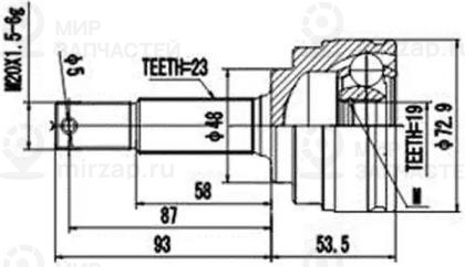 Запчасть AYWIPARTS AW1510166