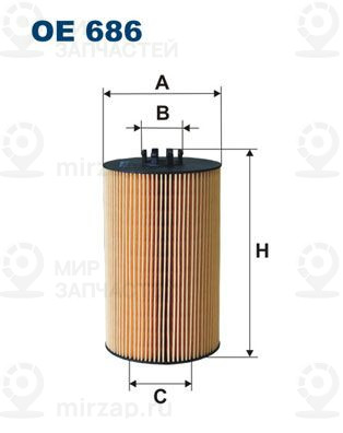 Масляный фильтр FILTRON OE686