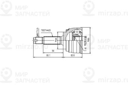 Запчасть AYWIPARTS AW1510173
