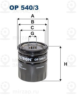 Запчасть FILTRON OP5403