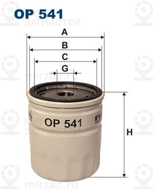 Запчасть FILTRON OP541