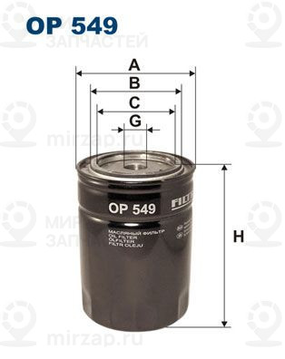 Запчасть FILTRON OP549